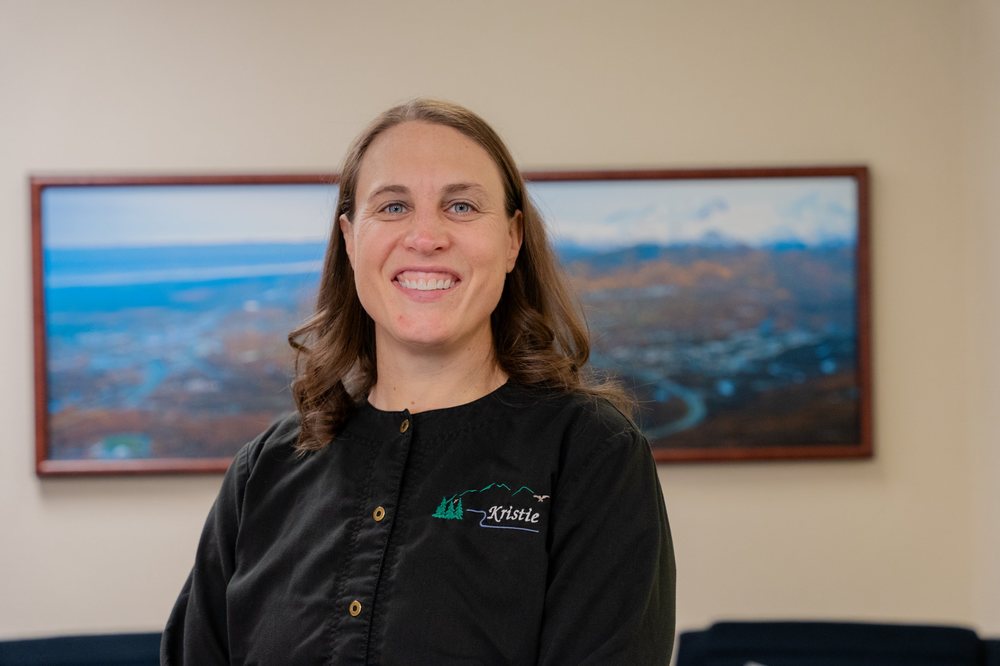 Kristie Rushing, RDH, smiling in the Eagle View Family Dental office.